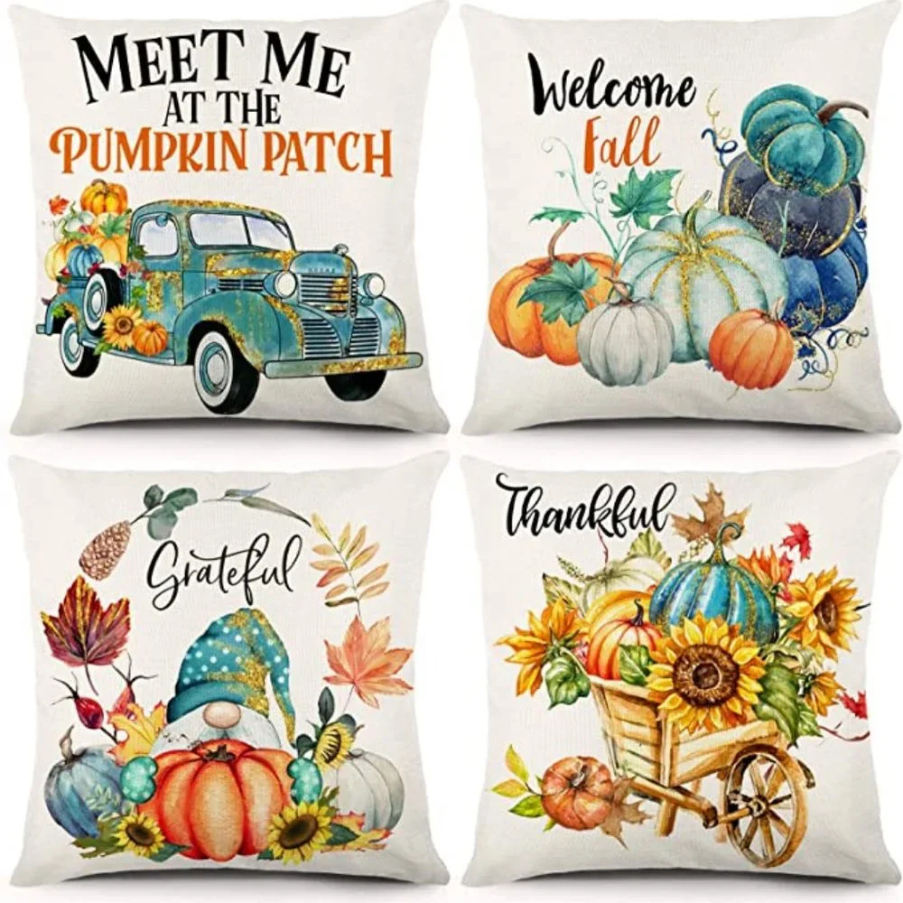 Decorative Farmhouse Fall Pillow Covers